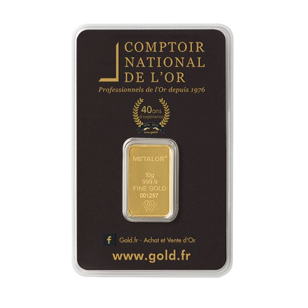 Lingotin Or 10g (certifié LBMA)