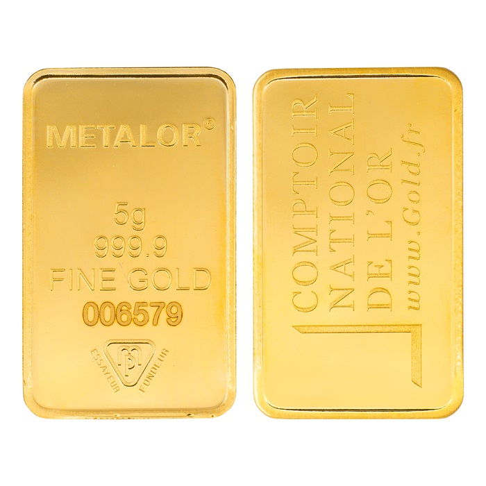 Lingotin Or 5g (certifié LBMA)