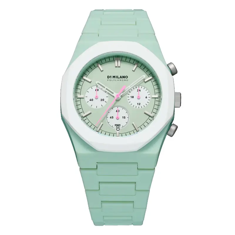 D1 Milano - Montre Polychrono 40.5mm Green Blast PHBJ02