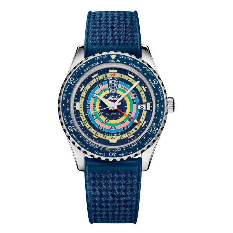 Mido - Montre Ocean Star Captain Decompression WorldTimer M0268291704100