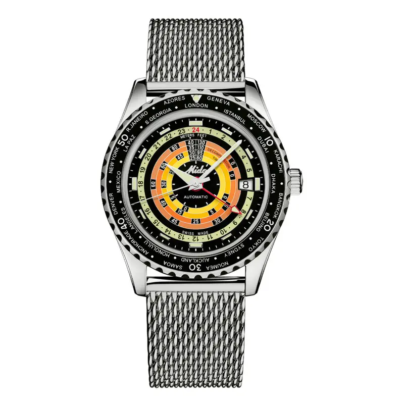 Mido - Montre Ocean Star Captain Decompression WorldTimer M0268291705100