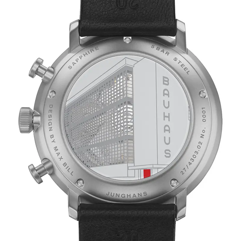 Junghans - Montre Max Bill Chronoscope Bauhaus 27/4303.02 – Image 4