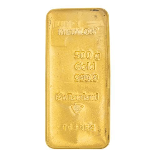 Lingotin d'Or 500g (certifié LBMA)