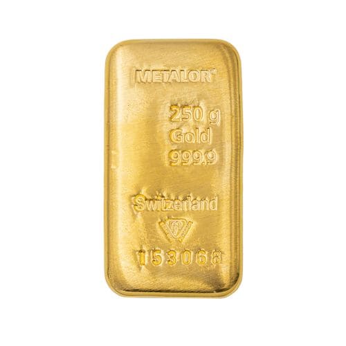 Lingotin Or 250g (certifié LBMA)