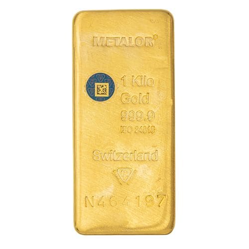 Lingot d'Or 1 Kg (certifié LBMA)